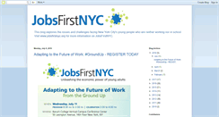Desktop Screenshot of blog.jobsfirstnyc.org